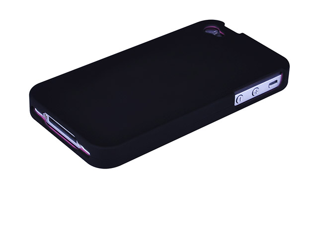 Чехол X-doria Snap-on Case для Apple iPhone 4/4S (черный/розовый)