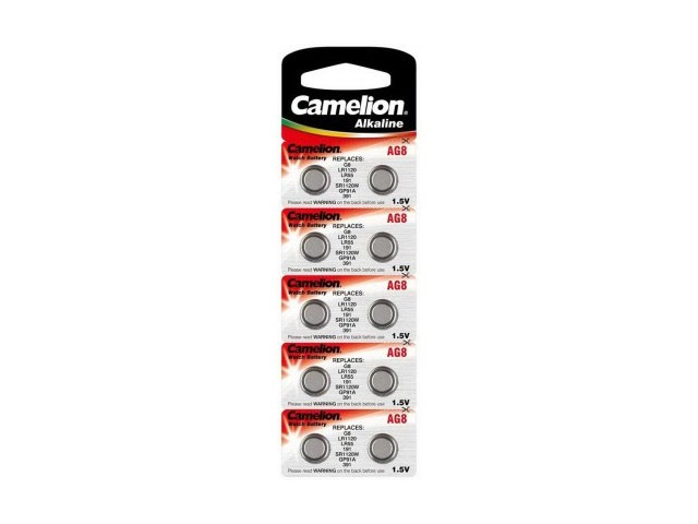 Комплект батареек Camelion (размер AG8, 1.5V, 10 шт., Alkaline)