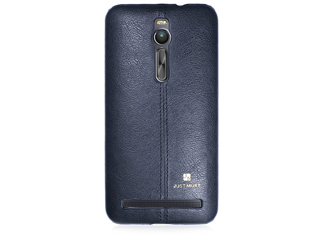 Чехол Just Must Ratio I Collection для Asus ZenFone 2 ZE550ML (черный, кожаный)