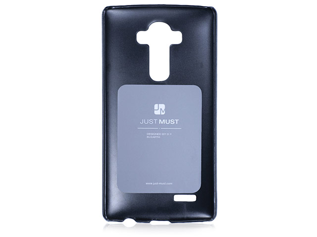 Чехол Just Must Ratio I Collection для LG G4 F500 (черный, кожаный)