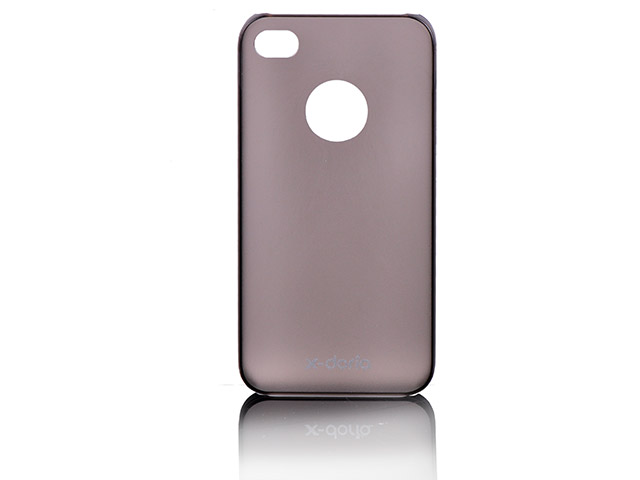 Чехол X-doria Ultrathin Case для Apple iPhone 4/4S (черный, полупрозрачный)