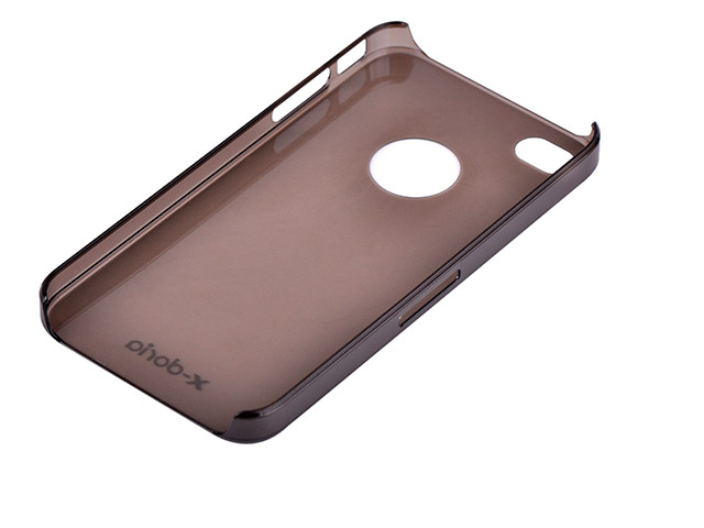 Чехол X-doria Ultrathin Case для Apple iPhone 4/4S (черный, полупрозрачный)