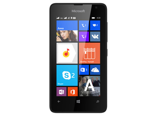 Смартфон Microsoft Lumia 430 (dualSIM, черный, 8Gb, 4