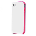 Чехол X-doria Verge Case для Apple iPhone 4/4S (белый/розовый)