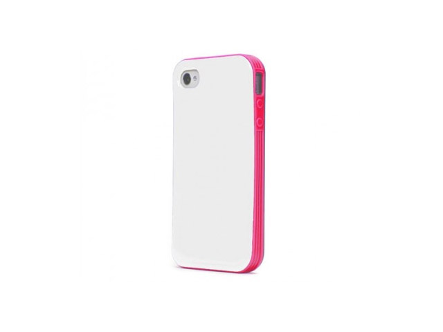 Чехол X-doria Verge Case для Apple iPhone 4/4S (белый/розовый)