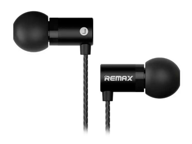 Наушники Remax Balanced Armature Headset RM-600M (черные, пульт/микрофон, 18-25000 Гц, 6.4 мм)