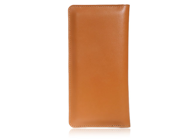 Кошелек Remax Wings Series Wallet (коричневый, кожаный, валютник, размер L)