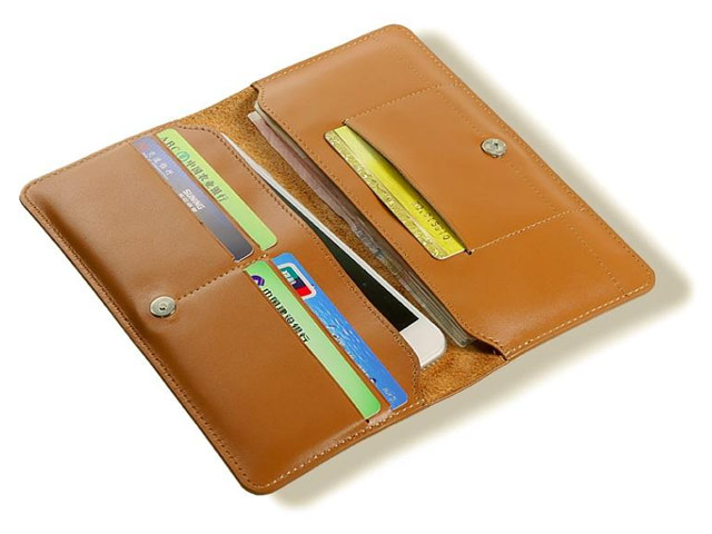 Кошелек Remax Wings Series Wallet (коричневый, кожаный, валютник, размер L)