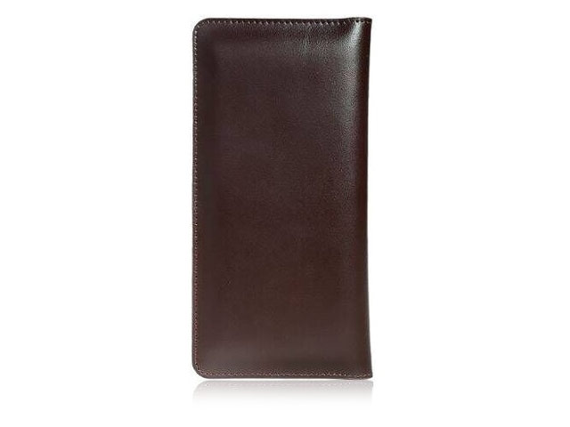 Кошелек Remax Wings Series Wallet (темно-коричневый, кожаный, валютник, размер L)