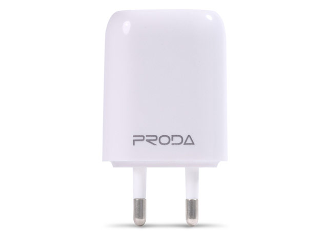 Зарядное устройство Remax Proda USB Charger универсальное (сетевое, 2xUSB, 2.1A, белое)