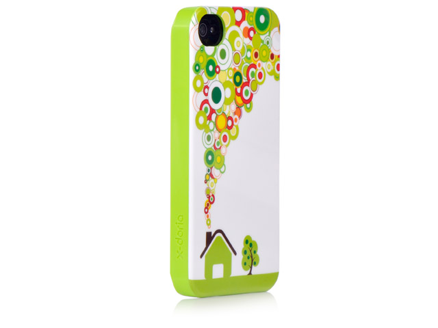 Чехол X-doria Dream Works Case для Apple iPhone 4/4S (с рисунком, Green Land)