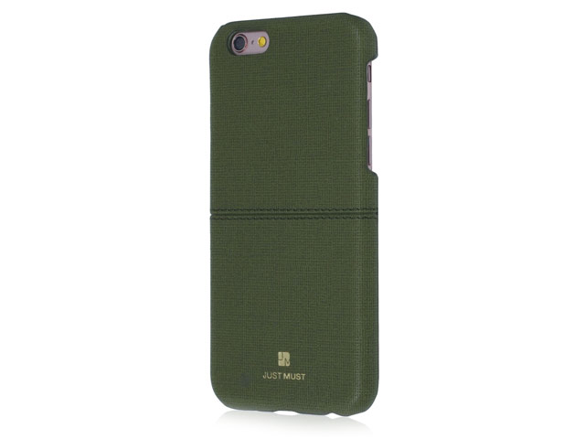 Чехол Just Must Ratio II Collection для Apple iPhone 6/6S (зелено-коричневый, кожаный)
