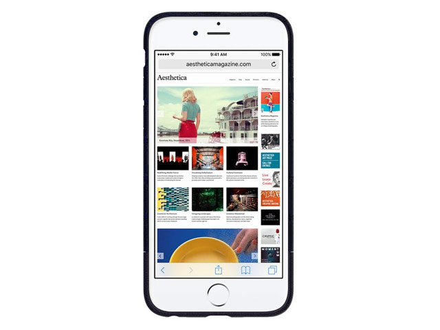 Чехол Just Must Croco IV Series для Apple iPhone 6/6S (синий, кожаный)