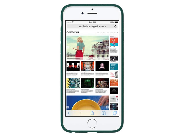 Чехол Just Must Racing Collection для Apple iPhone 6/6S (зеленый, кожаный)