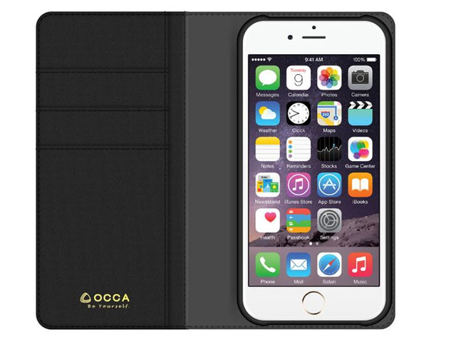 Чехол Occa Tale Collection для Apple iPhone 6/6S (черный, кожаный)