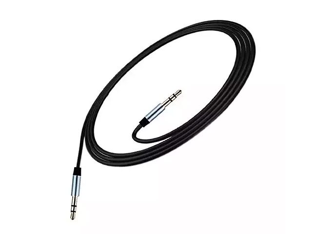 AUX-кабель Remax Aux Audio cable (1 м, разъемы 3.5 мм, черный)