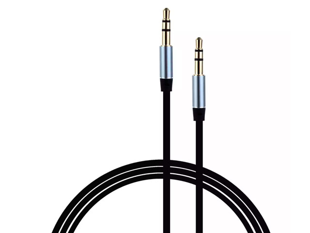 AUX-кабель Remax Aux Audio cable (1 м, разъемы 3.5 мм, черный)