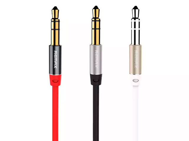 AUX-кабель Remax Aux Audio cable (1 м, разъемы 3.5 мм, черный)