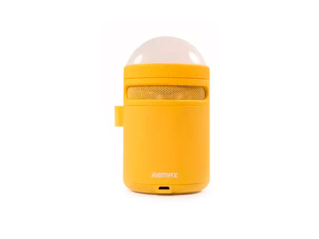 Портативная колонка Remax LED Light Bluetooth Set (желтая, беспроводная, моно, подстветка)