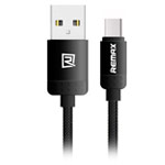 USB-кабель Remax Lovely Quick Charge&Data Cable (microUSB, 1 м, армированный, черный)