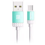 USB-кабель Remax Lovely Quick Charge&Data Cable (microUSB, 1 м, голубой)