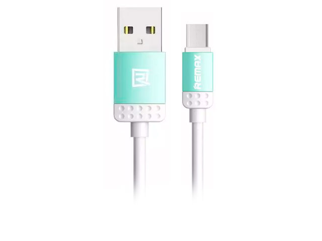 USB-кабель Remax Lovely Quick Charge&Data Cable (microUSB, 1 м, голубой)