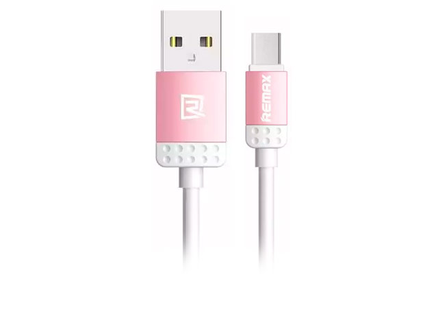 USB-кабель Remax Lovely Quick Charge&Data Cable (microUSB, 1 м, розовый)