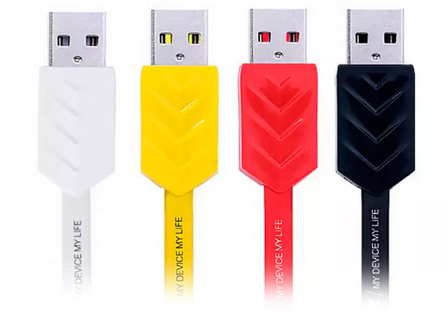 USB-кабель Remax Fishbone Data Cable (microUSB, 1 м, плоский, черный)