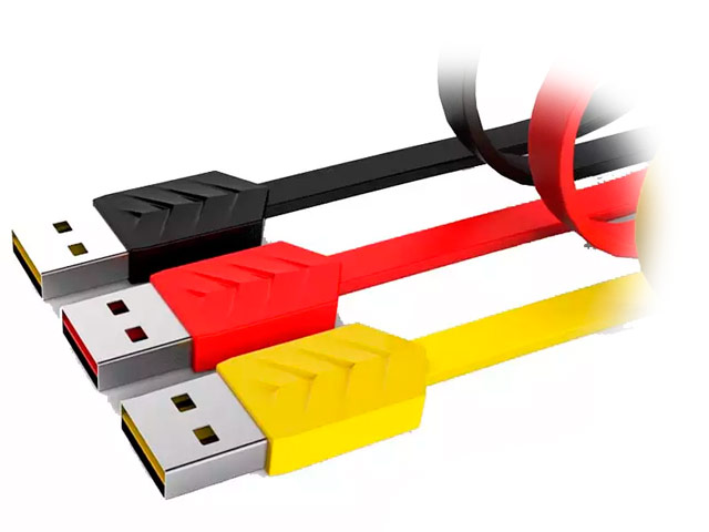 USB-кабель Remax Fishbone Data Cable (microUSB, 1 м, плоский, черный)