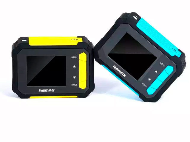 Экшн-камера Remax HD TV Sports Action Camera (черная/голубая)