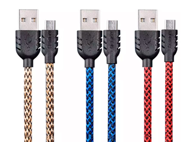 USB-кабель Remax Suteng Double-Sided Data Cable (microUSB, 1 м, красный)