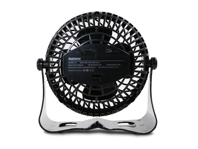 Настольный вентилятор Remax Mini USB Fan F3 (черный)