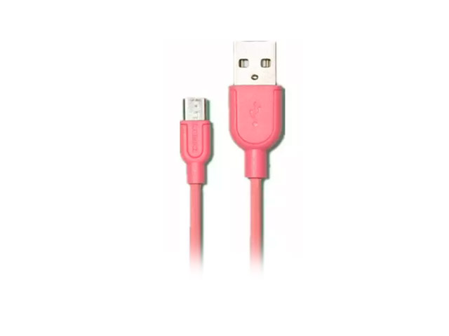 USB-кабель Remax Souffle Data Cable (microUSB, 1 м, розовый)