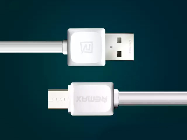 USB-кабель Remax Fleet Data Cable (microUSB, 1 м, плоский, голубой)