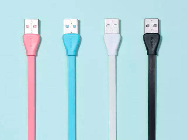 USB-кабель Remax Martin Data Cable (microUSB, 1 м, плоский, черный)