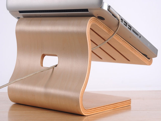 Подставка Samdi Desktop Stand для Apple MacBook (деревянная, желтая)