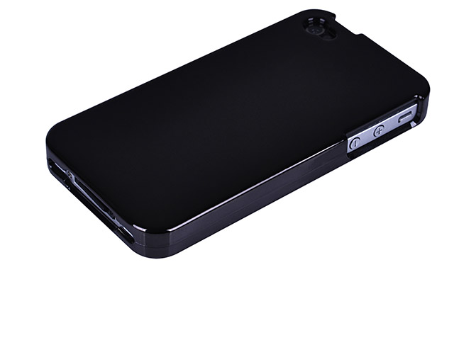 Чехол X-doria Snap-on Case для Apple iPhone 4/4S (черный/серебристый)