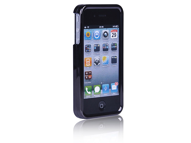 Чехол X-doria Snap-on Case для Apple iPhone 4/4S (черный/серебристый)