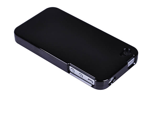 Чехол X-doria Snap-on Case для Apple iPhone 4/4S (черный/серебристый)