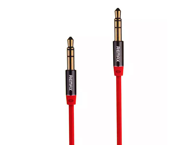 AUX-кабель Remax Aux Audio cable (1 м, разъемы 3.5 мм, красный)