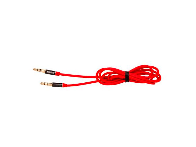 AUX-кабель Remax Aux Audio cable (1 м, разъемы 3.5 мм, красный)