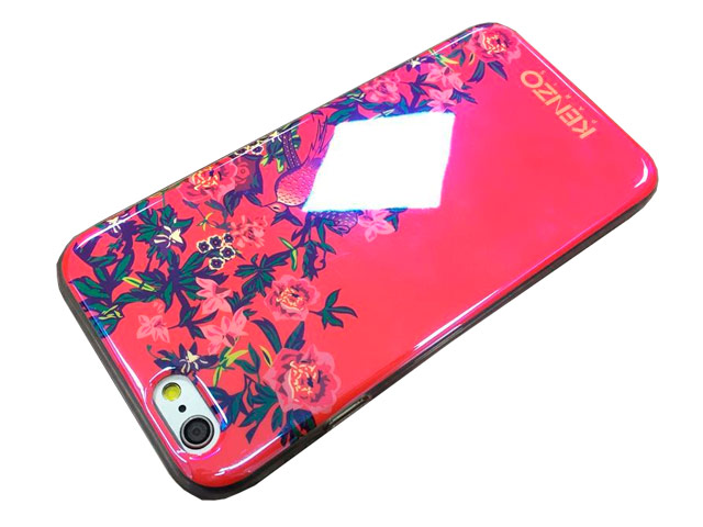 Чехол Yotrix CreativeCase для Apple iPhone 6S (Kenzo Flowers Red, гелевый)