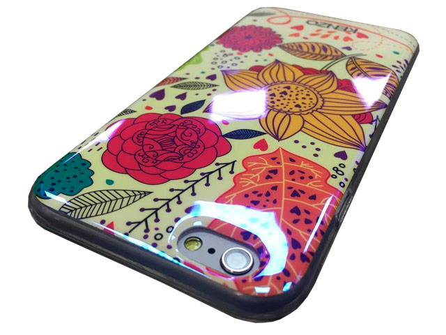 Чехол Yotrix CreativeCase для Apple iPhone 6S (Kenzo Flowers White, гелевый)