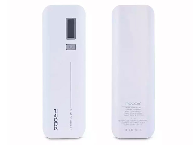 Внешняя батарея Remax Proda Jane series универсальная (10000 mAh, белая, индикатор)