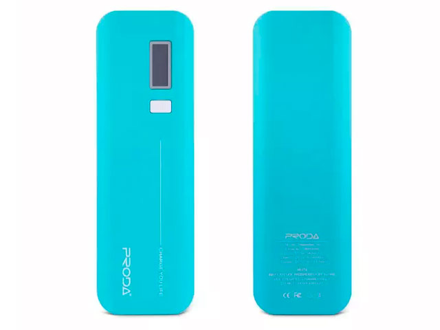 Внешняя батарея Remax Proda Jane series универсальная (10000 mAh, синяя, индикатор)