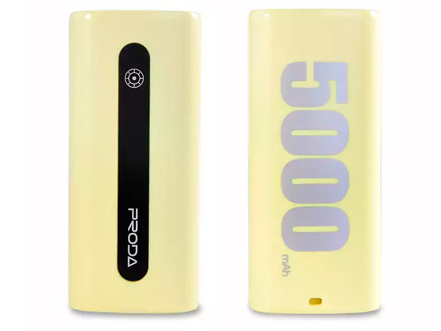 Внешняя батарея Remax E5 series универсальная (5000 mAh, желтая)