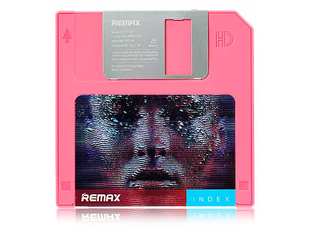 Внешняя батарея Remax Floppy Disk series универсальная (5000 mAh, розовая)