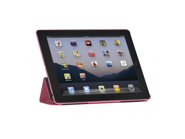 Чехол X-doria SmartStyle case для Apple iPad 2/New iPad (розовый, кожанный)