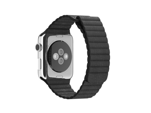 Ремешок для часов Synapse Leather Loop для Apple Watch (42 мм, черный, кожаный)