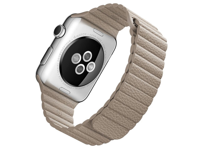 Ремешок для часов Synapse Leather Loop для Apple Watch (42 мм, бежевый, кожаный)